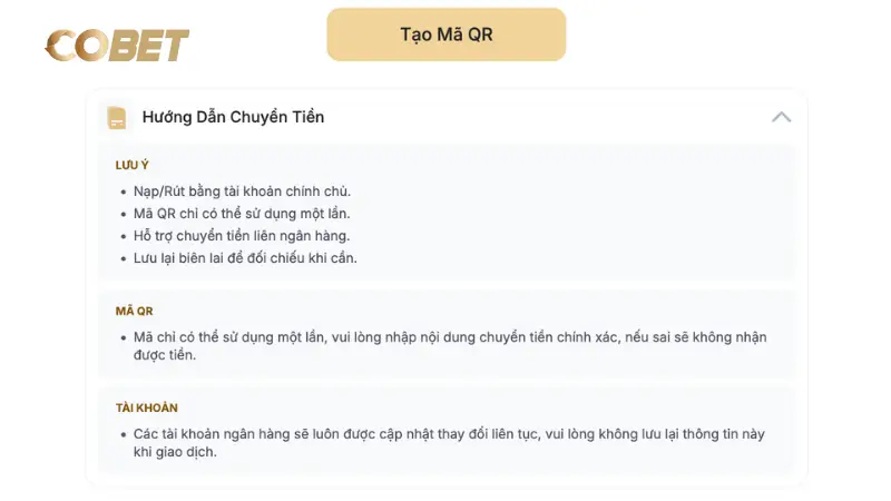 Quy trình giao dịch nhanh gọn