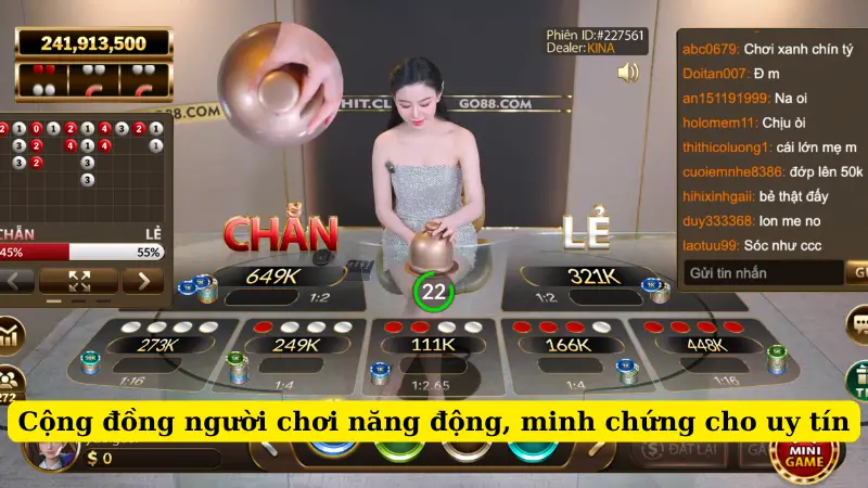 Cộng đồng người chơi năng động, minh chứng cho uy tín