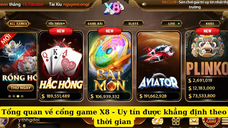 Tổng quan về cổng game X8 - Uy tín được khẳng định theo thời gian